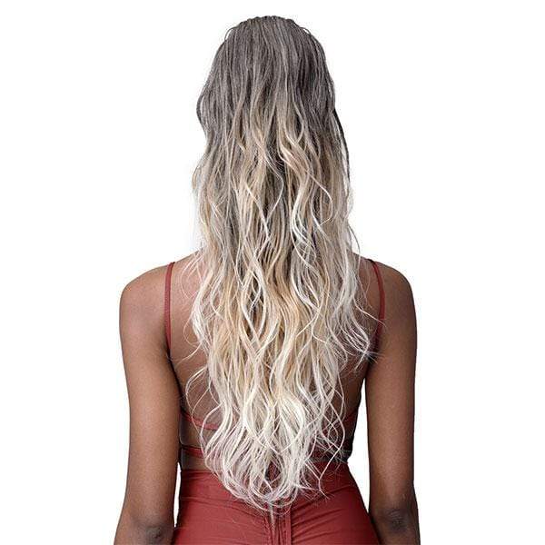 Bobbi Boss Ponytail Bobbi Boss Miss Origin Tress Up Human Hair Blend Ponytail -MOD024 LOOSE WAVE 28"