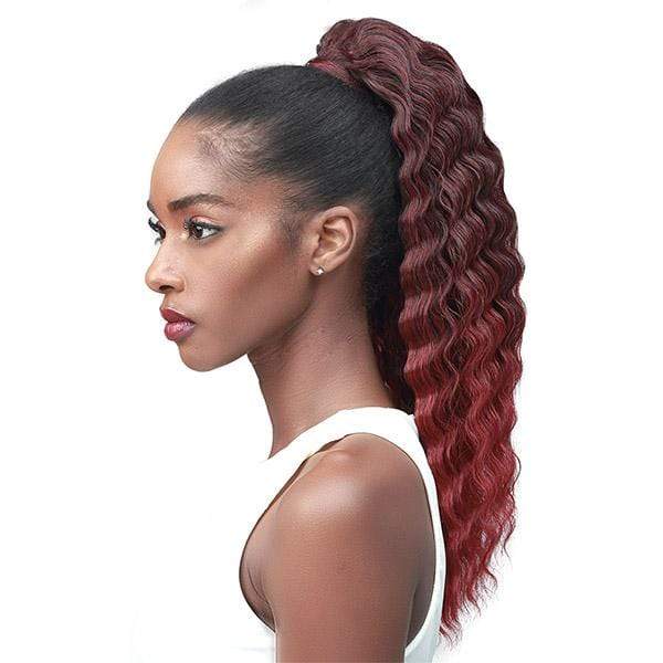 Bobbi Boss Ponytail Bobbi Boss Miss Origin Tress Up Human Hair Blend Ponytail - MOD028 CRIMP CURL 18"