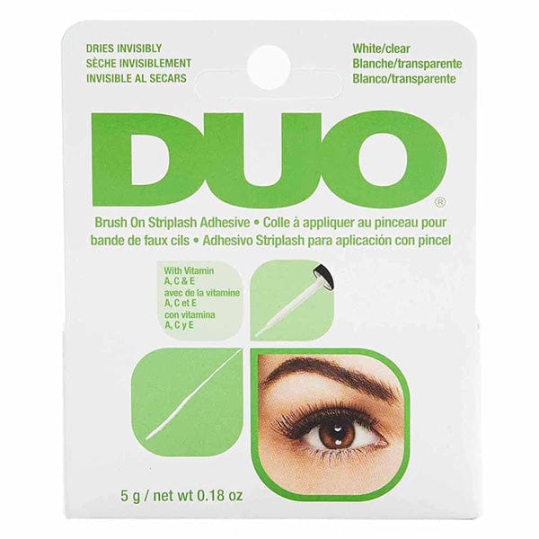 DUO Brush-On Lash Adhesive with Vitamins A,C&E-White/Clear-0.18oz-(C) - EgoWigs.com