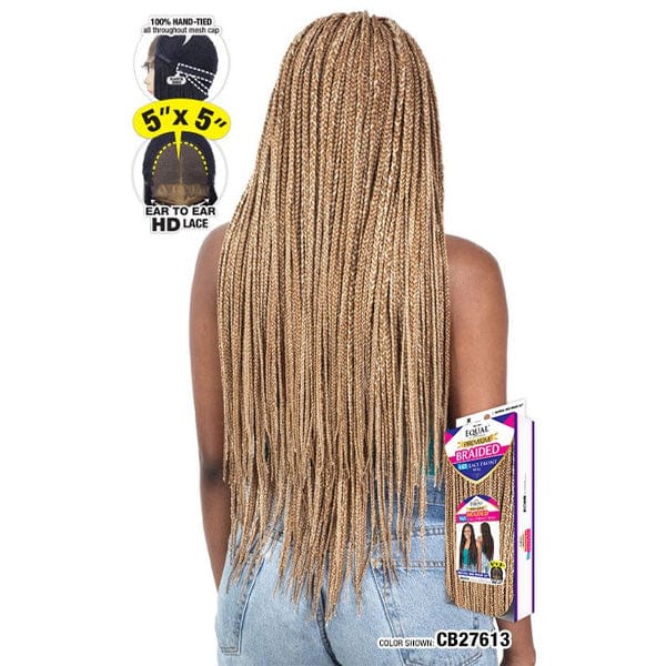 Freetress Frontal Lace Wigs Freetress Equal Synthetic Braided Lace Front Wig -  NATURAL BOX BRAID 32"