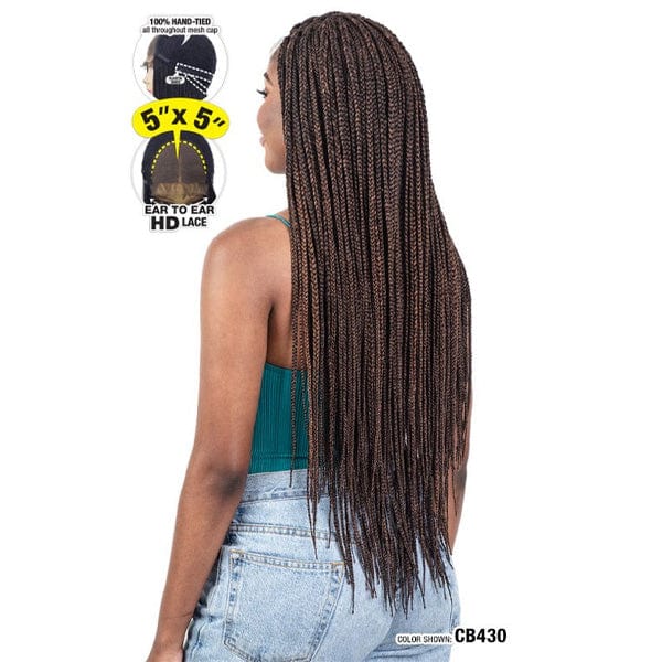 Freetress Frontal Lace Wigs Freetress Equal Synthetic Braided Lace Front Wig -  NATURAL BOX BRAID 32"