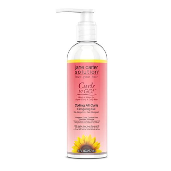 Jane Carter Solution Curls To Go - Coiling All Curls Elongating Gel 8 Fl oz - (C) - EgoWigs.com-8 fl oz