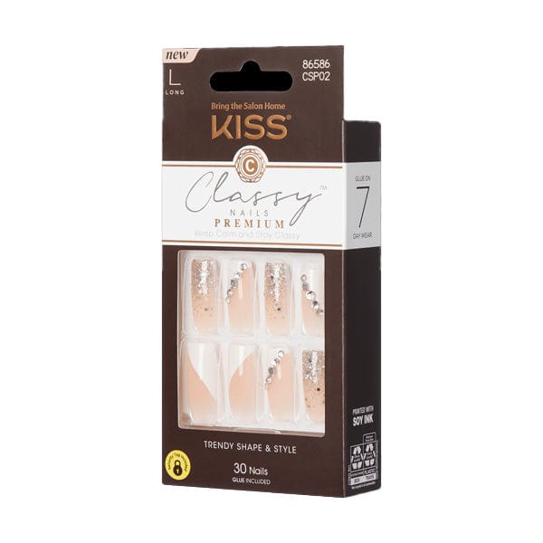 KISS Premium Classy Nails - Gorgeous-CSP02-L - (C) - EgoWigs.com