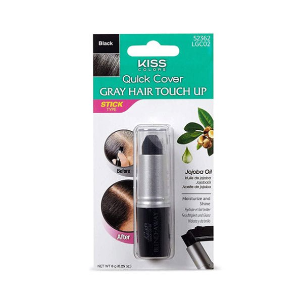 Kiss Gray Hair Touch Up Stick - EgoWigs.com-BLACK