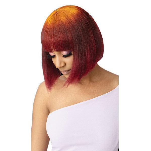 Outre 100% Human Hair Full Wigs 613 Outre 100% Human Hair MyTresses Purple Label Color More Full Wig - BLONDE BOB 10"