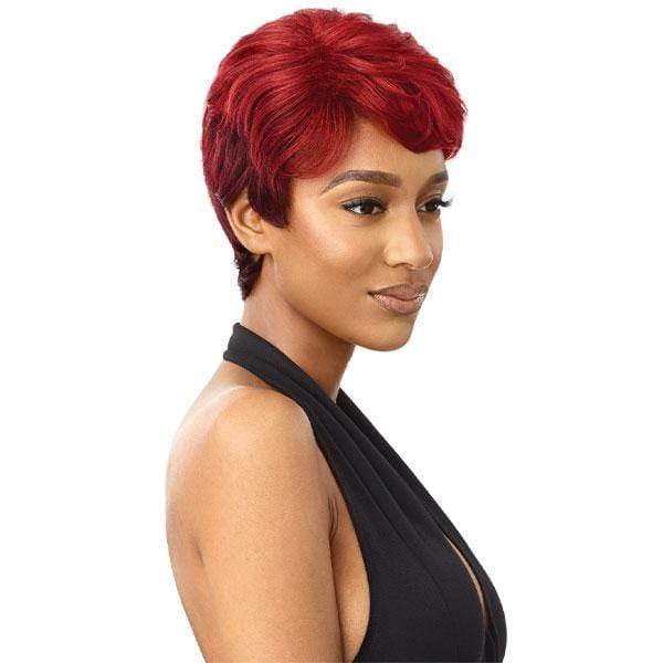 Outre 100% Human Hair Fab & Fly Full Cap Wig Color Queen - BEVERLY - EgoWigs.com-NATURAL BLACK