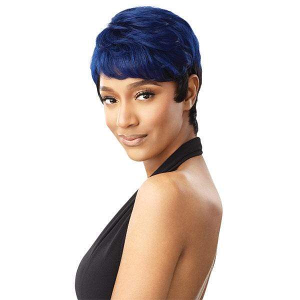 Outre 100% Human Hair Fab & Fly Full Cap Wig Color Queen - BEVERLY - EgoWigs.com-NATURAL BLACK