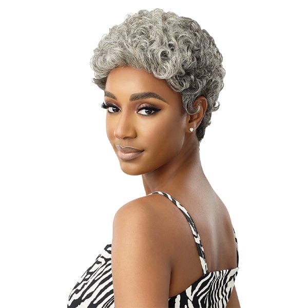 Outre 100% Human Hair Full Wigs Outre 100% Human Hair Fab & Fly Gray Glamour Full Cap Wig - HH DINA