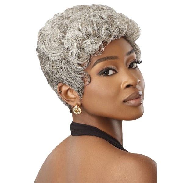 Outre 100% Human Hair Full Wigs Outre 100% Human Hair Fab & Fly Gray Glamour Full Cap Wig - HH JOAN