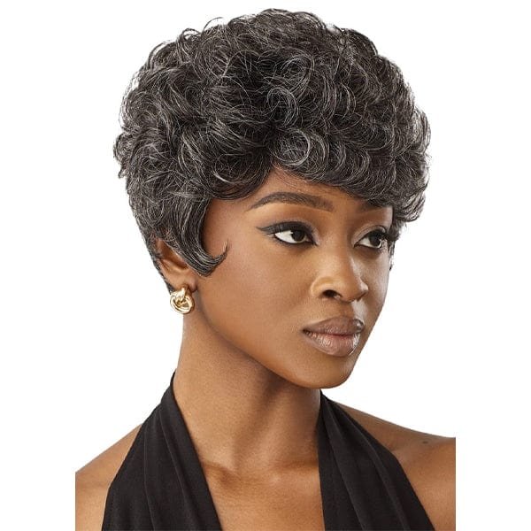 Outre 100% Human Hair Full Wigs Outre 100% Human Hair Fab & Fly Gray Glamour Full Cap Wig - HH JOAN