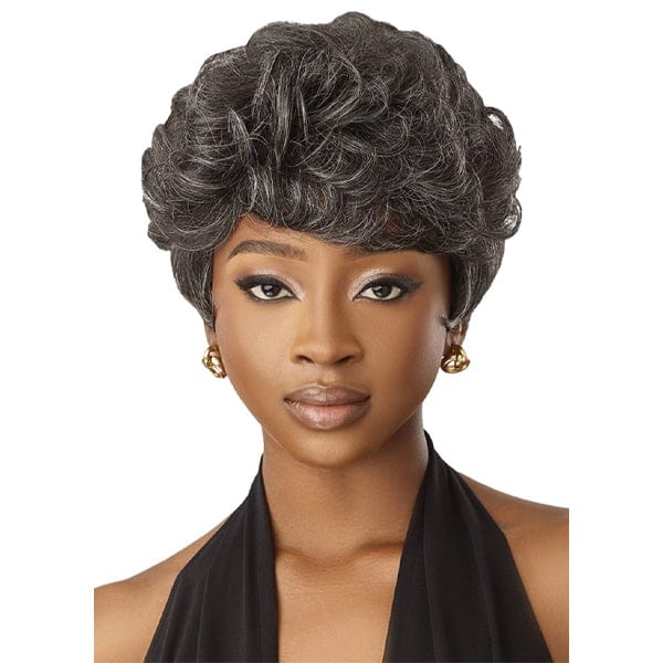 Outre 100% Human Hair Full Wigs Outre 100% Human Hair Fab & Fly Gray Glamour Full Cap Wig - HH JOAN