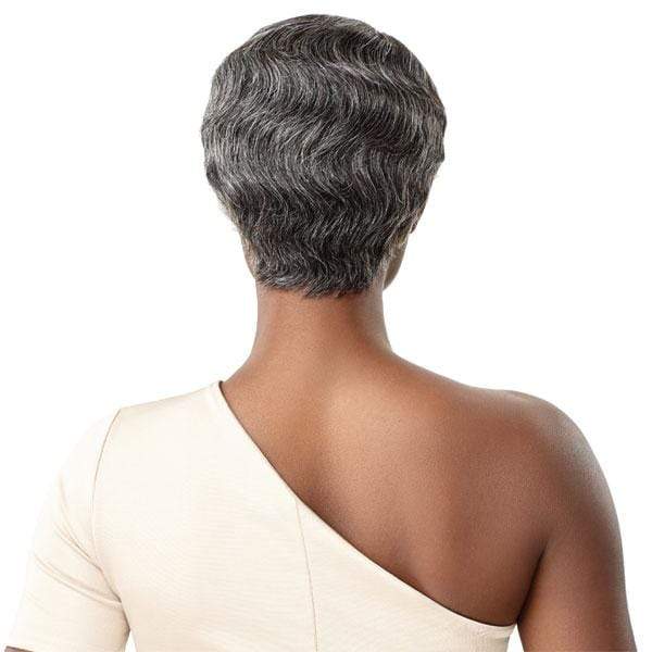 Outre 100% Human Hair Fab & Fly Gray Glamour Wig - MARINETTE - EgoWigs.com-NBLK