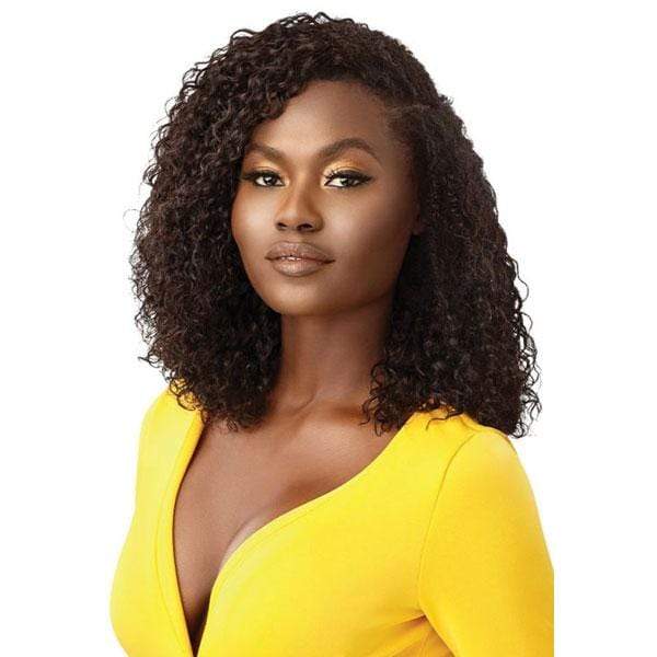 Outre Mytresses Gold Label 100% Human Hair U-Part Cap Wig - MALAYSIAN CURLY 14" - EgoWigs.com-Natural Black