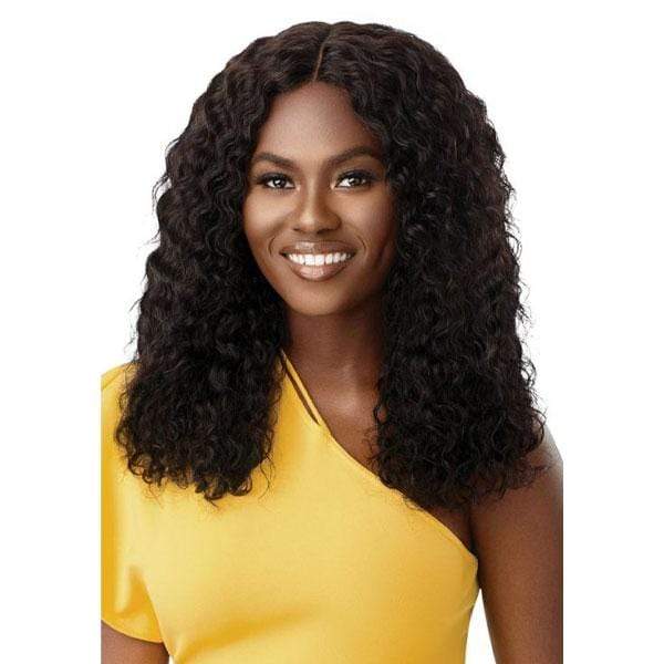 Outre The Daily Wig 100% Human Hair Wey & Wavy Wig - DEEP CURL 20" - EgoWigs.com-NATURAL BLACK