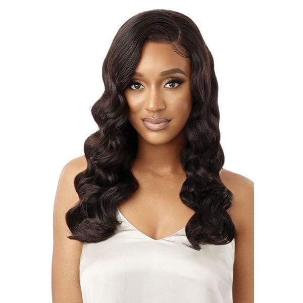 Outre 100% Human Hair Lace Wigs Outre My Tresses Black Label HD 13x4 Lace Front Wig - VRIGIN BODY 22"