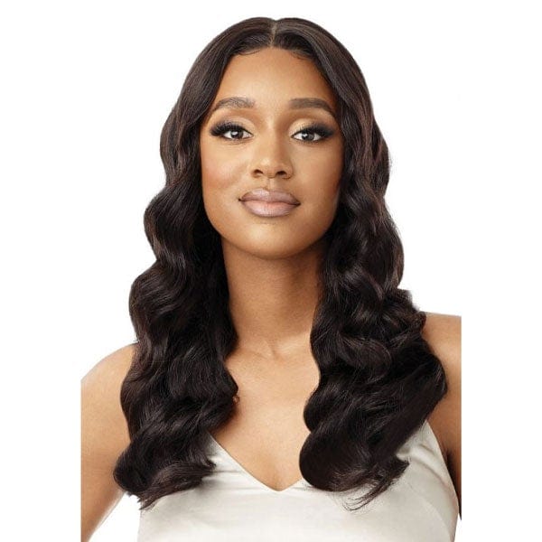 Outre 100% Human Hair Lace Wigs Outre My Tresses Black Label HD 13x4 Lace Front Wig - VRIGIN BODY 22"