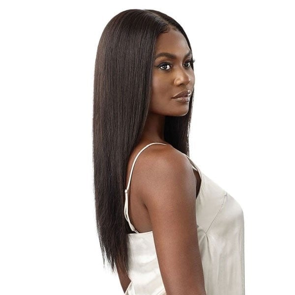 Outre 100% Human Hair Lace Wigs Outre My Tresses Black Label HD 13x4 Lace Front Wig - VRIGIN STRAIGHT 24"