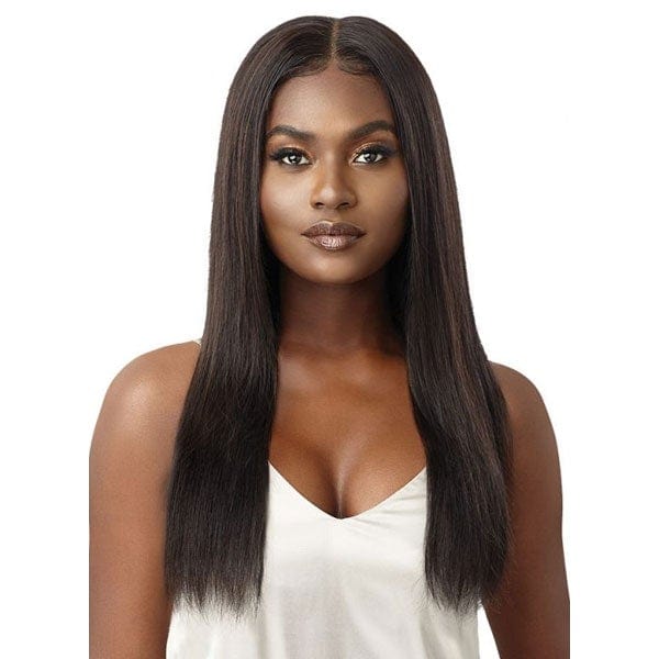 Outre 100% Human Hair Lace Wigs Outre My Tresses Black Label HD 13x4 Lace Front Wig - VRIGIN STRAIGHT 24"