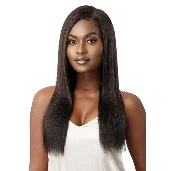 Outre 100% Human Hair Lace Wigs Outre My Tresses Black Label HD 13x4 Lace Front Wig - VRIGIN STRAIGHT 24"