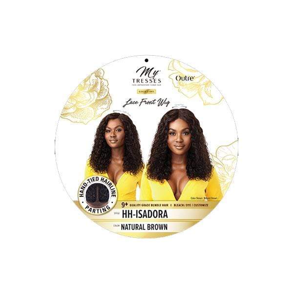 Outre Mytresses Gold Label 100% Human Hair Lace Front Wig - ISADORA - EgoWigs.com-NATURAL BLACK