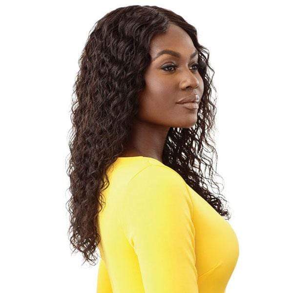 Outre Mytresses Gold Label 100% Human Hair Lace Front Wig - ISADORA - EgoWigs.com-NATURAL BLACK