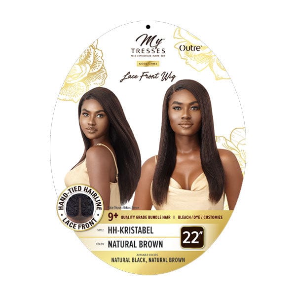 Outre 100% Human Hair Lace Wigs Outre Mytresses Gold Label 100% Unprocessed Human Hair Lace Front Wig - KRISTABEL