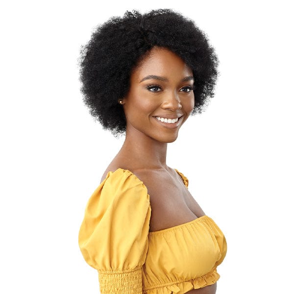 Outre 100% Human Hair Lace Wigs Outre The Daily Wig 100% Human Hair Wig - NATURAL AFRO