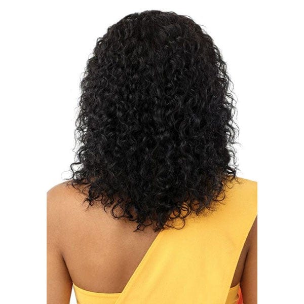 Outre 100% Human Hair Lace Wigs Outre The Daily Wig 100% Unprocessed Human Hair Wey & Wavy Wig - NATURAL CURLY 14"