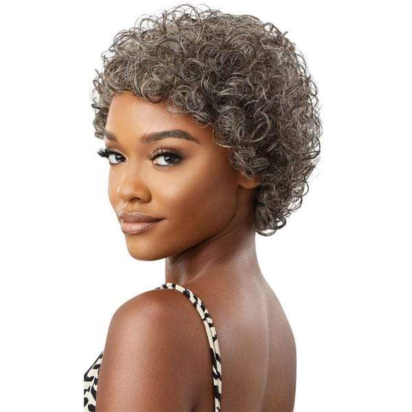 Outre 100% Human Hair Fab & Fly Gray Glamour Wig - VERONICA - EgoWigs.com-NBLK