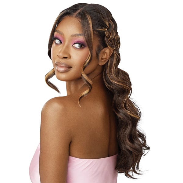 Outre Airtied Human Hair Blend Glueless 13X6 HD Lace Front Wig - HHB NATURAL BODY WAVE 22" - EgoWigs.com