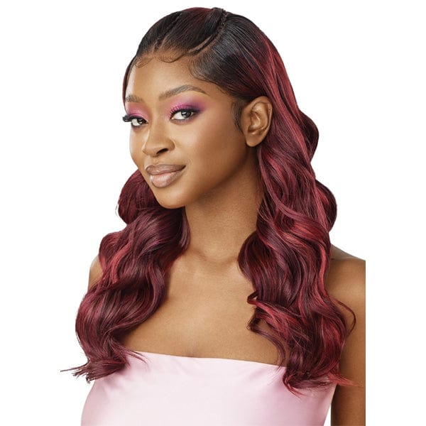 Outre Airtied Human Hair Blend Glueless 13X6 HD Lace Front Wig - HHB NATURAL BODY WAVE 22" - EgoWigs.com