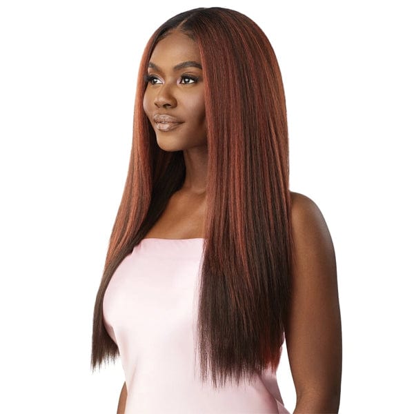 Outre Airtied Human Hair Blend Glueless 13X6 HD Lace Front Wig - HHB PERM YAKI 26" - EgoWigs.com