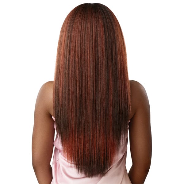 Outre Airtied Human Hair Blend Glueless 13X6 HD Lace Front Wig - HHB PERM YAKI 26" - EgoWigs.com