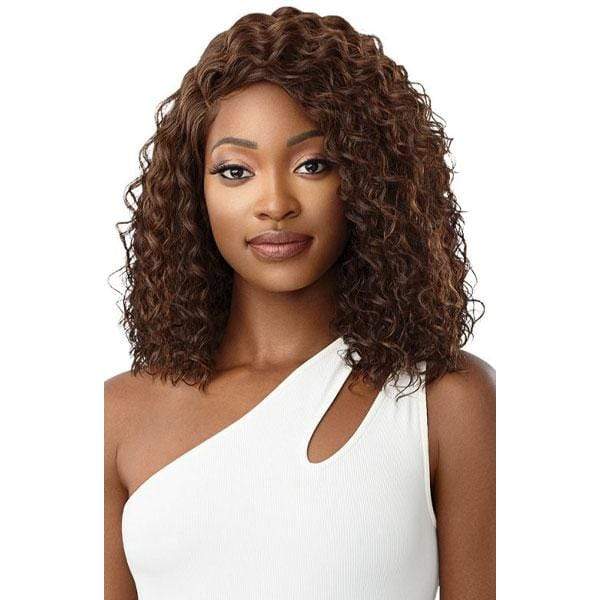 Outre Synthetic 5" Deep L-Part Swiss Wet & Wavy Lace Front Wig - LEENA - Clearance - EgoWigs.com-1