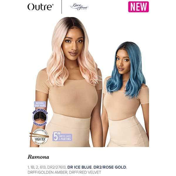 Outre Deep Part Lace Wigs Outre Synthetic L-Part Swiss Lace Front Wig - RAMONA