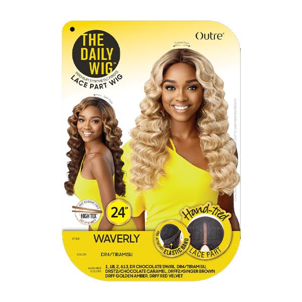 Outre Deep Part Wigs Outre The Daily Wig Synthetic Hair Wet & Wavy Lace Part Wig - WAVERLY