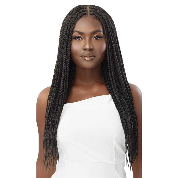 Outre Frontal Lace Wigs Outre 13x4 HD Pre-Braided Lace Front Wig - KNOTLESS SQUARE PART BRAIDS 26"