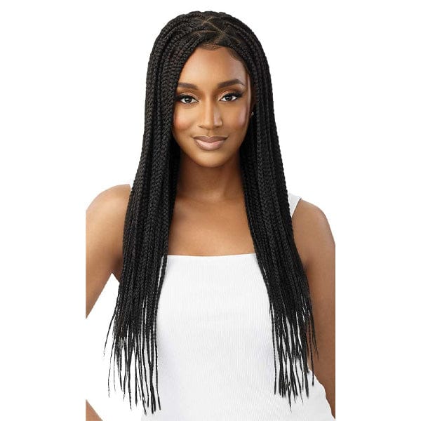 Outre Frontal Lace Wigs Outre 13x4 HD Pre-Braided Lace Front Wig - KNOTLESS TRIANGLE PART BRAIDS 26"