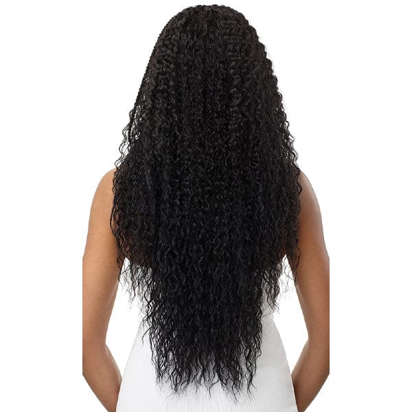 Outre Frontal Lace Wigs Outre 13x4 HD Pre-Braided Lace Front Wig - STITCH BRAID RIPPLE WAVE 30"