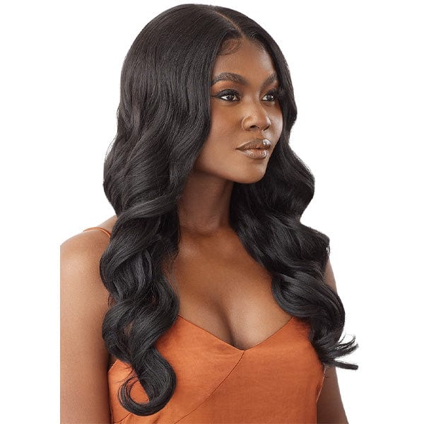 Outre Frontal Lace Wigs Outre Human Hair Blend 5x5 Lace Closure Wig - HBB BODY CULR 24"