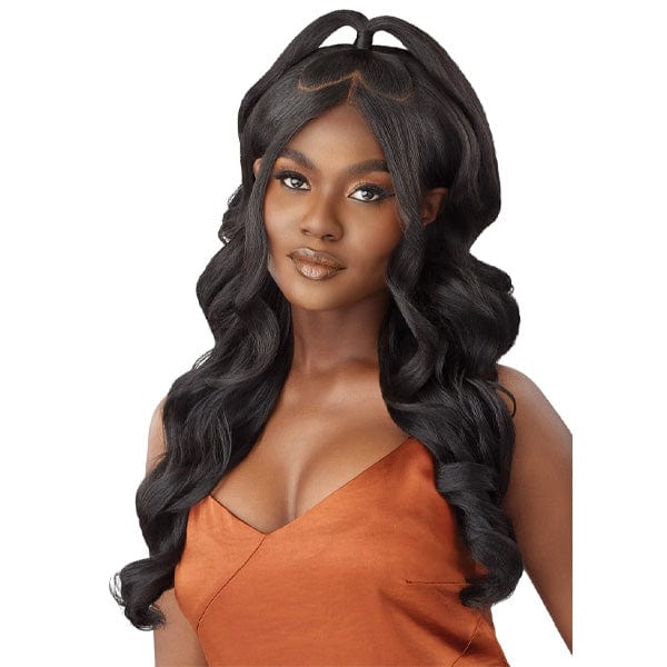 Outre Frontal Lace Wigs Outre Human Hair Blend 5x5 Lace Closure Wig - HBB BODY CULR 24"