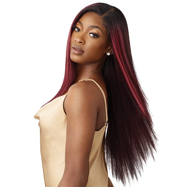 Outre Frontal Lace Wigs Outre Human Hair Blend 5x5 Lace Closure Wig - HBB YAKI STRAIGHT 26"