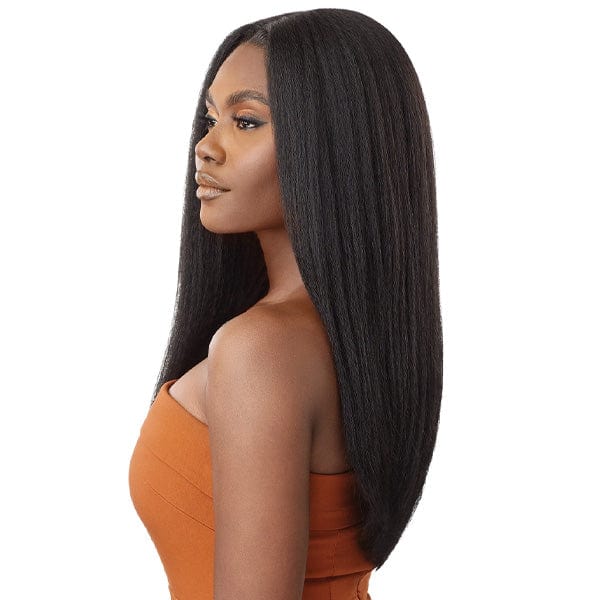 Outre Frontal Lace Wigs Outre Human Hair Blend 5x5 Lace Closure Wig - HHB KINKY STRAIGHT 24"