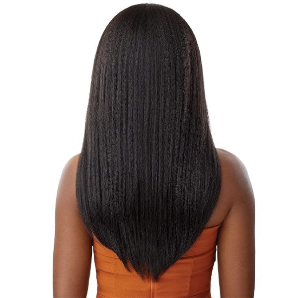 Outre Frontal Lace Wigs Outre Human Hair Blend 5x5 Lace Closure Wig - HHB KINKY STRAIGHT 24"