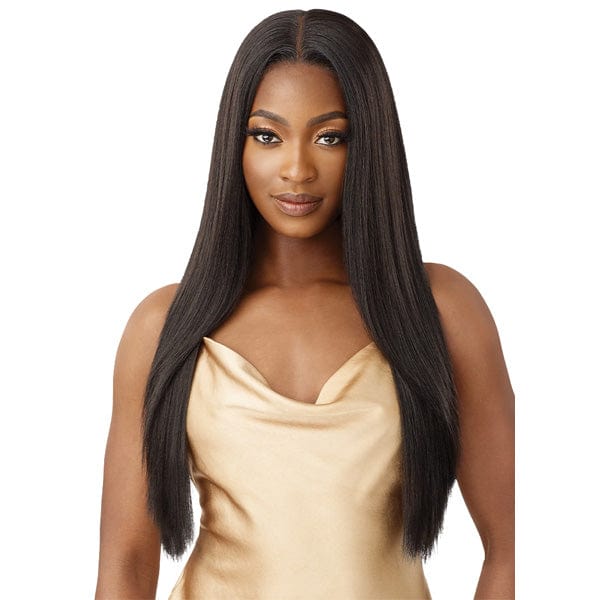 Outre Frontal Lace Wigs Outre Human Hair Blend 5x5 Lace Closure Wig - HBB YAKI STRAIGHT 26"