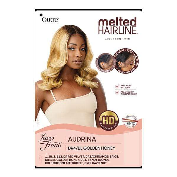 Outre Frontal Lace Wigs Outre Melted Hairline Synthetic Deluxe Wide HD Lace Front Wig - AUDRINA