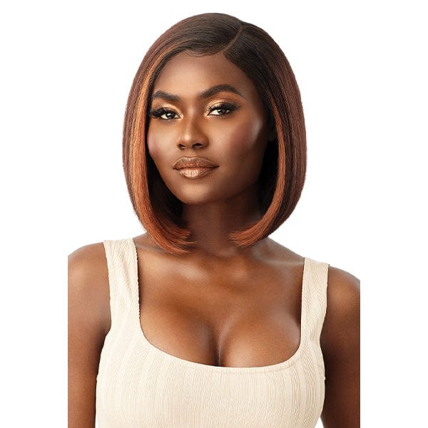 Outre Frontal Lace Wigs Outre Melted Hairline Synthetic Deluxe Wide HD Lace Front Wig - BREENA