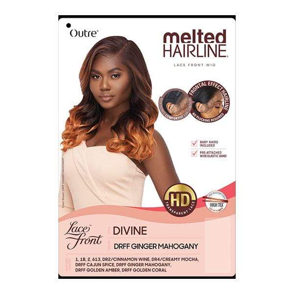 Outre Frontal Lace Wigs Outre Melted Hairline Synthetic Deluxe Wide HD Lace Front Wig - DIVINE