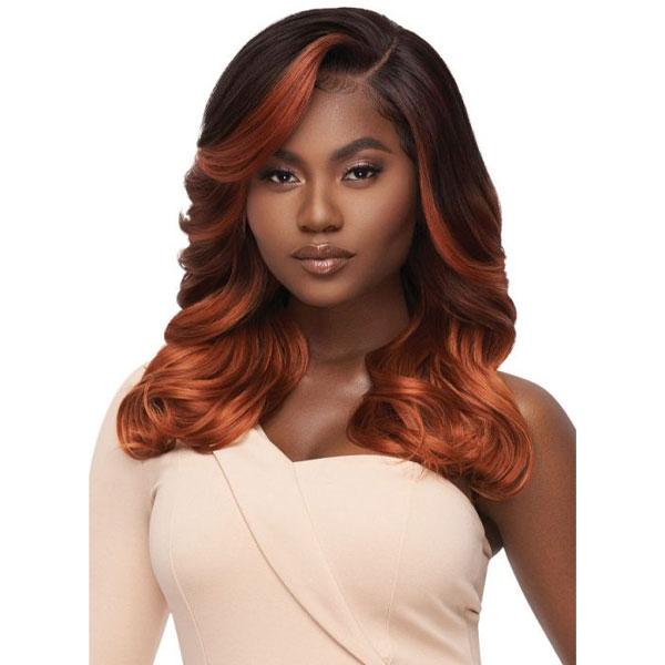 Outre Frontal Lace Wigs Outre Melted Hairline Synthetic Deluxe Wide HD Lace Front Wig - DIVINE