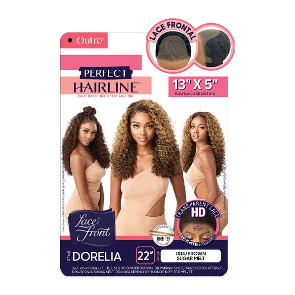 Outre Perfect Hairline Synthetic 13x4 Lace Frontal Wig - DORELIA - EgoWigs.com-1 - BLACK